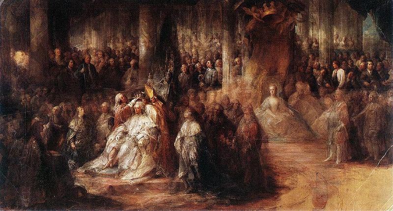 The coronation of Gustaf III